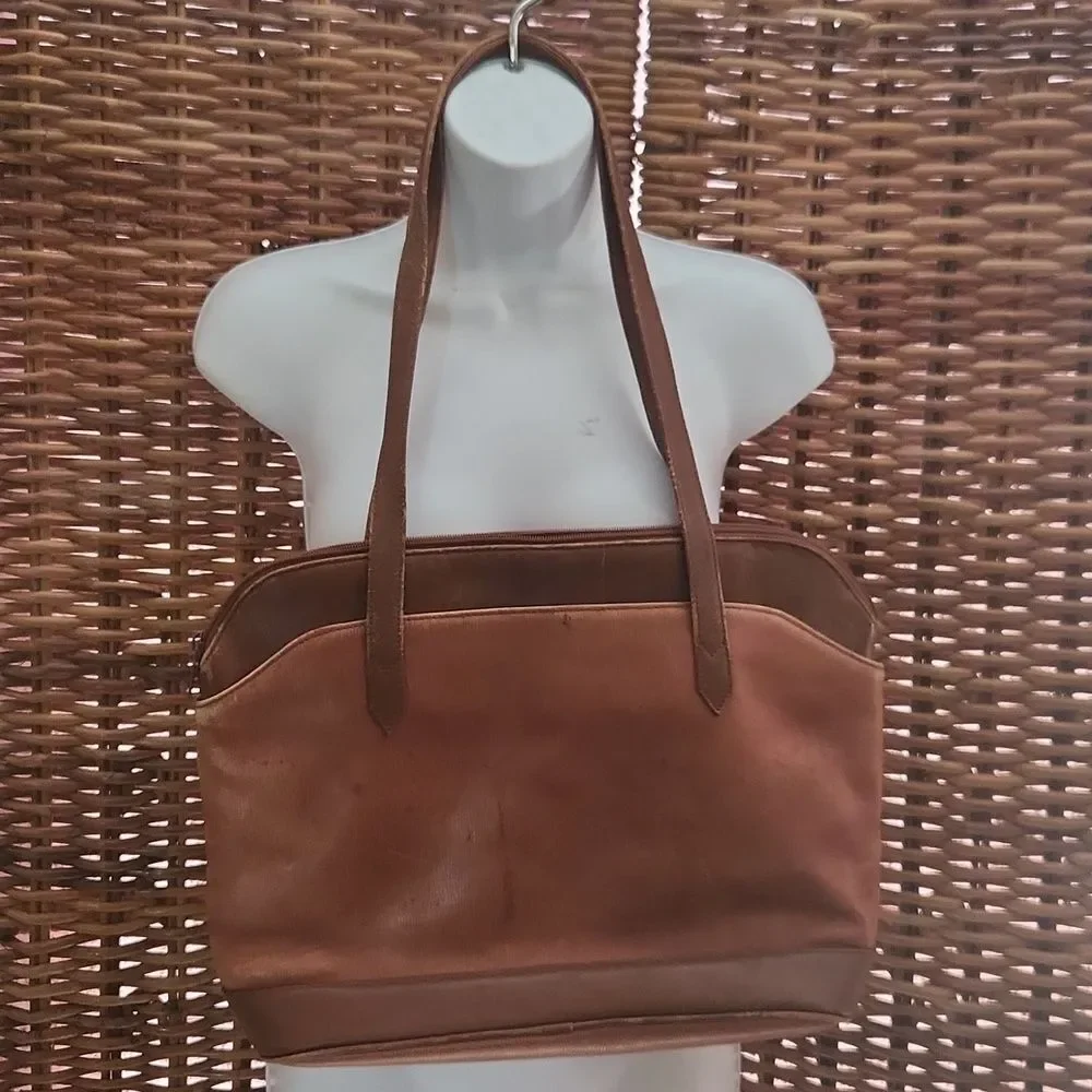 Vintage Lord & Taylor Leather Shoulder Bag